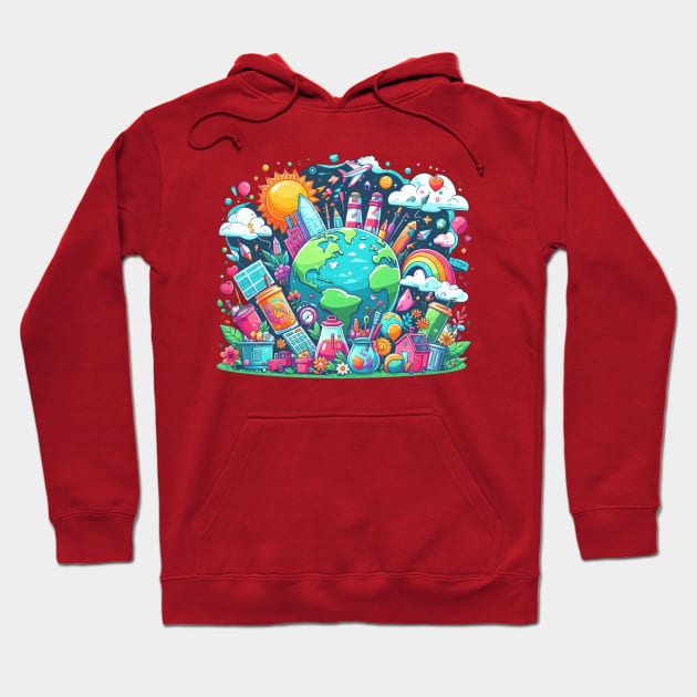 Happy earth day Hoodie by Cute&Brave